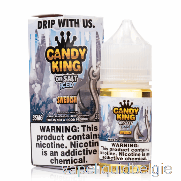 Vape België Ijskoud Zweeds - Candy King Op Zout - 30ml 35mg